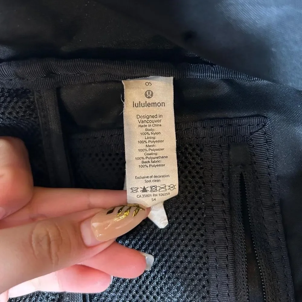 Lululemon Athletica Black Backpack